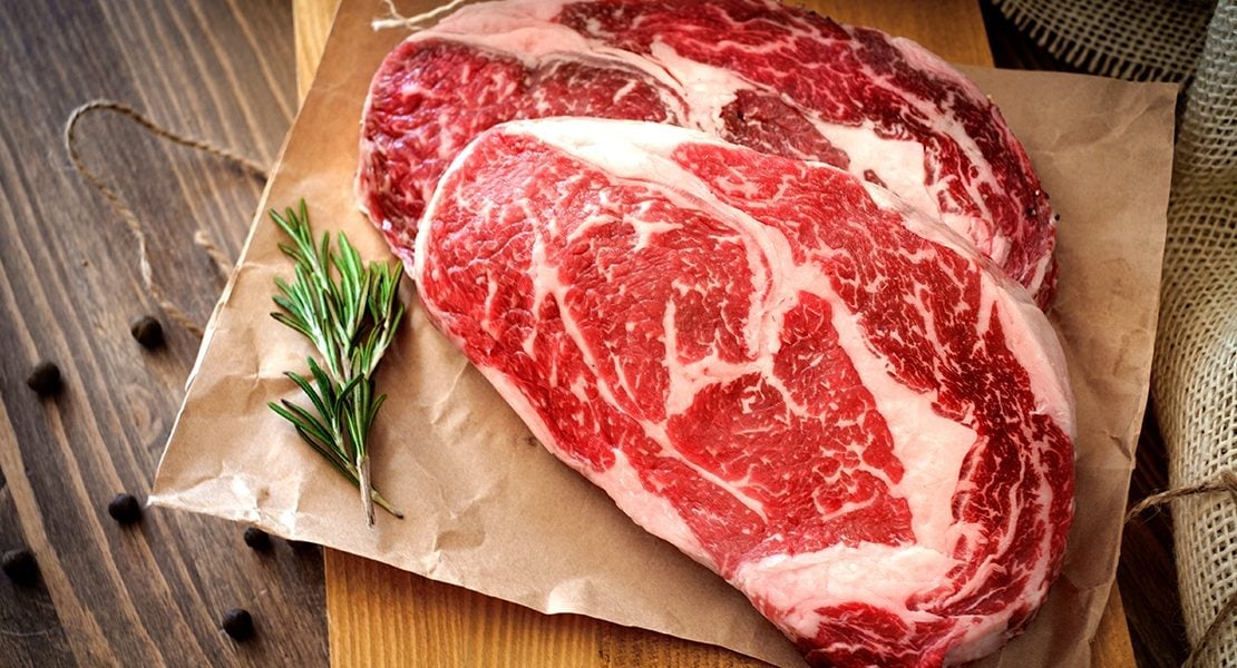Illustration of a steak on a grill, shown until a real photograph of our individual cuts is available
